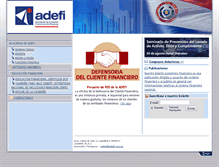 Tablet Screenshot of adefi.org.py